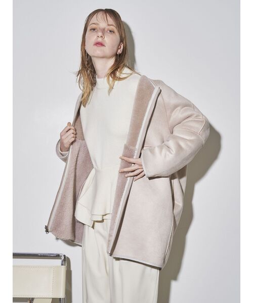 ELENDEEK(エレンディーク)の「ツイルベイカーパンツ(その他パンツ・レディース・ブラック/オフホワイト・01/02)」の14枚目の写真