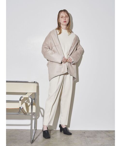 ELENDEEK(エレンディーク)の「ツイルベイカーパンツ(その他パンツ・レディース・ブラック/オフホワイト・01/02)」の16枚目の写真