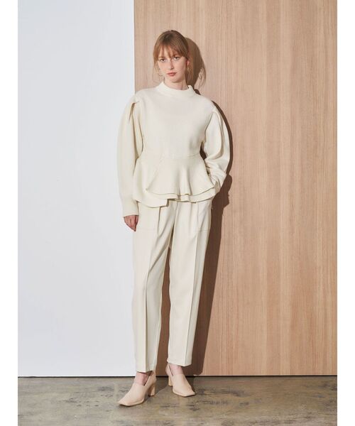 ELENDEEK(エレンディーク)の「ツイルベイカーパンツ(その他パンツ・レディース・ブラック/オフホワイト・01/02)」の19枚目の写真