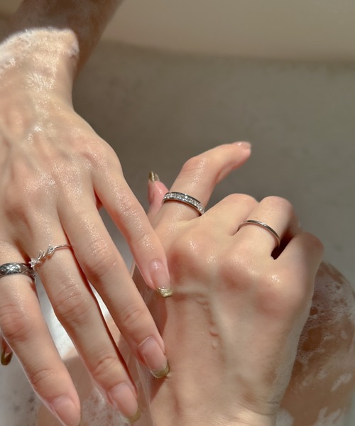 crafty（クラフティー）の「金属アレルギー/ジルコニアリング/サージカルステンレス（リング・レディース・ゴールド/ピンクゴールド/シルバー・9号/11号/13号）」の20枚目の写真