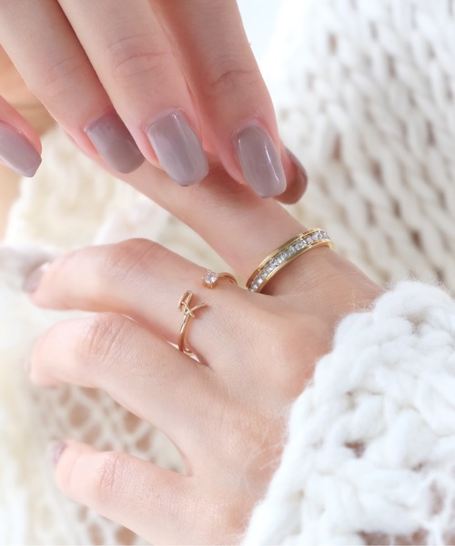 crafty（クラフティー）の「金属アレルギー/ジルコニアリング/サージカルステンレス（リング・レディース・ゴールド/ピンクゴールド/シルバー・9号/11号/13号）」の15枚目の写真