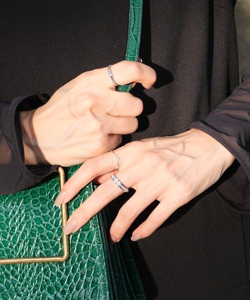 crafty（クラフティー）の「金属アレルギー/ジルコニアリング/サージカルステンレス（リング・レディース・ゴールド/ピンクゴールド/シルバー・9号/11号/13号）」の9枚目の写真