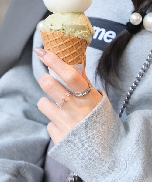 crafty（クラフティー）の「金属アレルギー/ジルコニアリング/サージカルステンレス（リング・レディース・ゴールド/ピンクゴールド/シルバー・9号/11号/13号）」の7枚目の写真