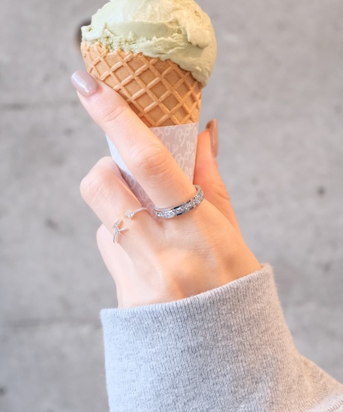 crafty（クラフティー）の「金属アレルギー/ジルコニアリング/サージカルステンレス（リング・レディース・ゴールド/ピンクゴールド/シルバー・9号/11号/13号）」の6枚目の写真