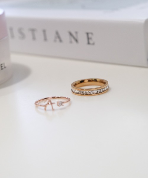 crafty（クラフティー）の「金属アレルギー/ジルコニアリング/サージカルステンレス（リング・レディース・ゴールド/ピンクゴールド/シルバー・9号/11号/13号）」の4枚目の写真