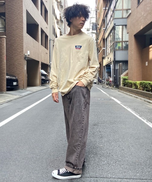 BRIXTON(ブリクストン)の「BRIXTON/ブリクストン ロンT バックプリント レギュラーフィット 薄手 16733(Tシャツ/カットソー・メンズ・クリーム/ブラック・L/M)」の9枚目の写真