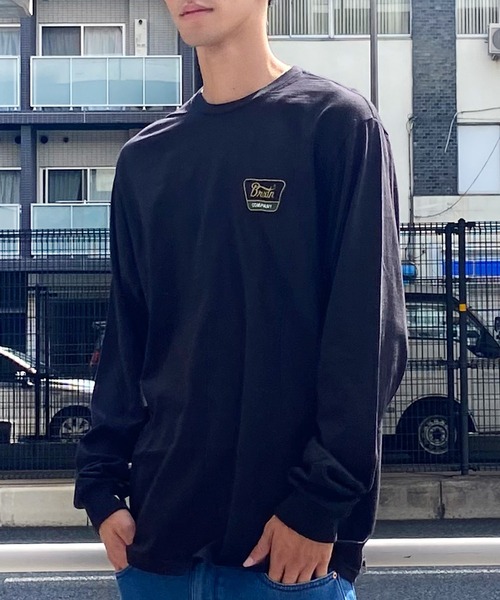 BRIXTON(ブリクストン)の「BRIXTON/ブリクストン ロンT バックプリント レギュラーフィット 薄手 16733(Tシャツ/カットソー・メンズ・クリーム/ブラック・L/M)」の11枚目の写真