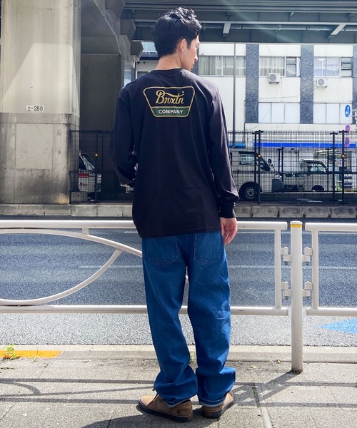 BRIXTON(ブリクストン)の「BRIXTON/ブリクストン ロンT バックプリント レギュラーフィット 薄手 16733(Tシャツ/カットソー・メンズ・クリーム/ブラック・L/M)」の15枚目の写真