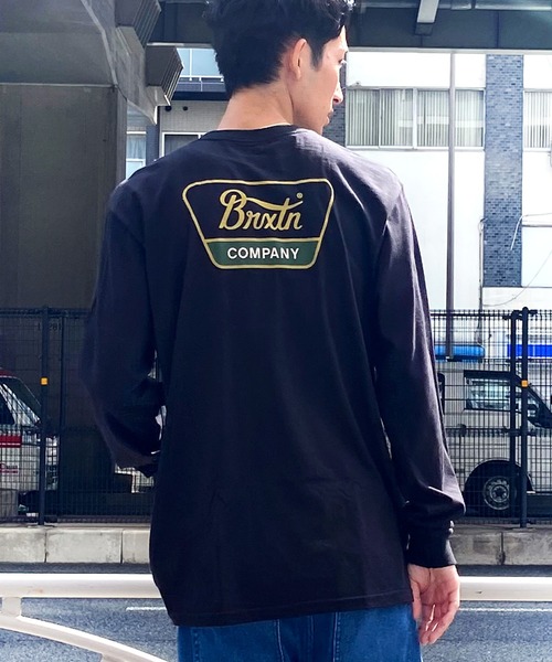 BRIXTON(ブリクストン)の「BRIXTON/ブリクストン ロンT バックプリント レギュラーフィット 薄手 16733(Tシャツ/カットソー・メンズ・クリーム/ブラック・L/M)」の12枚目の写真