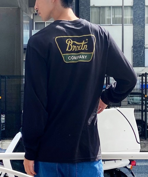 BRIXTON(ブリクストン)の「BRIXTON/ブリクストン ロンT バックプリント レギュラーフィット 薄手 16733(Tシャツ/カットソー・メンズ・クリーム/ブラック・L/M)」の13枚目の写真