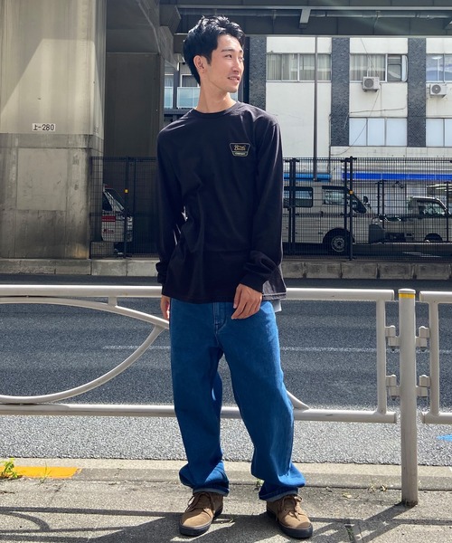 BRIXTON(ブリクストン)の「BRIXTON/ブリクストン ロンT バックプリント レギュラーフィット 薄手 16733(Tシャツ/カットソー・メンズ・クリーム/ブラック・L/M)」の14枚目の写真