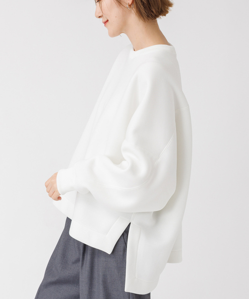 Rouge vif Anna（ルージュヴィフアンナ）の「ダンボールプルオーバー（スウェット・レディース・ブラウン/ベージュ/オフホワイト・フリー）」の18枚目の写真