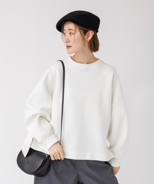 Rouge vif Anna（ルージュヴィフアンナ）の「ダンボールプルオーバー（スウェット・レディース・ブラウン/ベージュ/オフホワイト・フリー）」の15枚目の写真