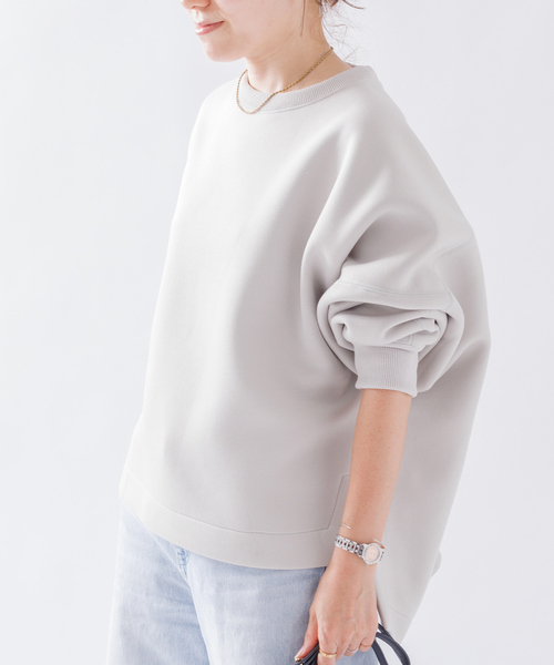 Rouge vif Anna（ルージュヴィフアンナ）の「ダンボールプルオーバー（スウェット・レディース・ブラウン/ベージュ/オフホワイト・フリー）」の12枚目の写真