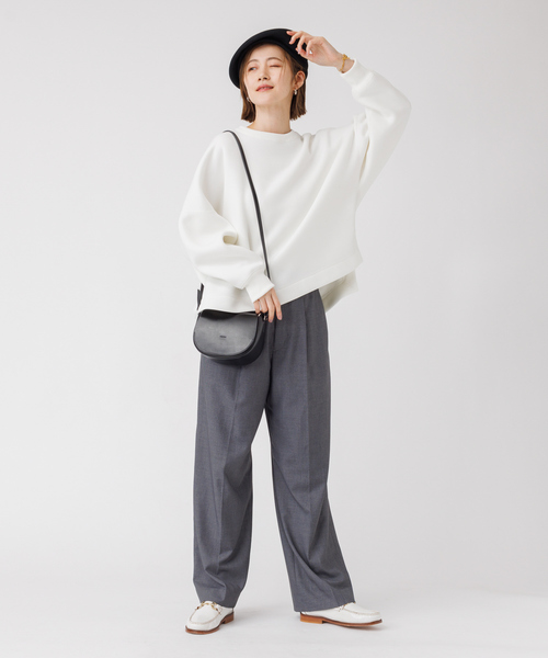 Rouge vif Anna（ルージュヴィフアンナ）の「ダンボールプルオーバー（スウェット・レディース・ブラウン/ベージュ/オフホワイト・フリー）」の16枚目の写真