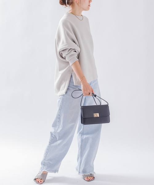 Rouge vif Anna（ルージュヴィフアンナ）の「ダンボールプルオーバー（スウェット・レディース・ブラウン/ベージュ/オフホワイト・フリー）」の10枚目の写真