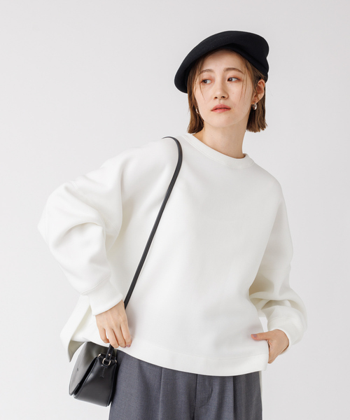 Rouge vif Anna（ルージュヴィフアンナ）の「ダンボールプルオーバー（スウェット・レディース・ブラウン/ベージュ/オフホワイト・フリー）」の20枚目の写真