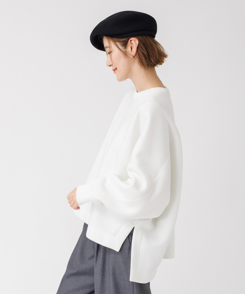 Rouge vif Anna（ルージュヴィフアンナ）の「ダンボールプルオーバー（スウェット・レディース・ブラウン/ベージュ/オフホワイト・フリー）」の6枚目の写真