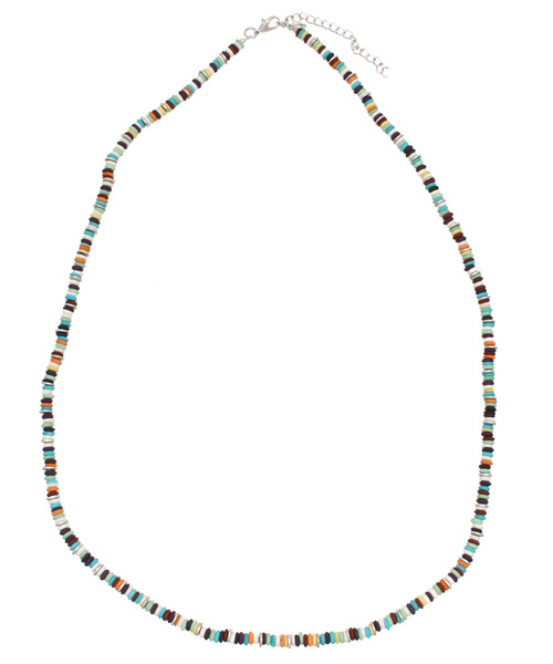 RAGEBLUE(レイジブルー)の「ネイティブコンビネックレス/566613(ネックレス・メンズ・ホワイト/その他/ブラック/ライトブルー・FREE)」の1枚目の写真