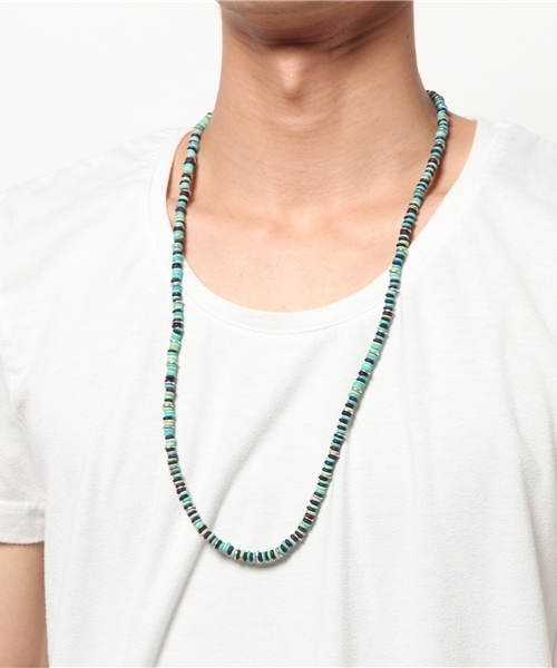 RAGEBLUE(レイジブルー)の「ネイティブコンビネックレス/566613(ネックレス・メンズ・ホワイト/その他/ブラック/ライトブルー・FREE)」の7枚目の写真