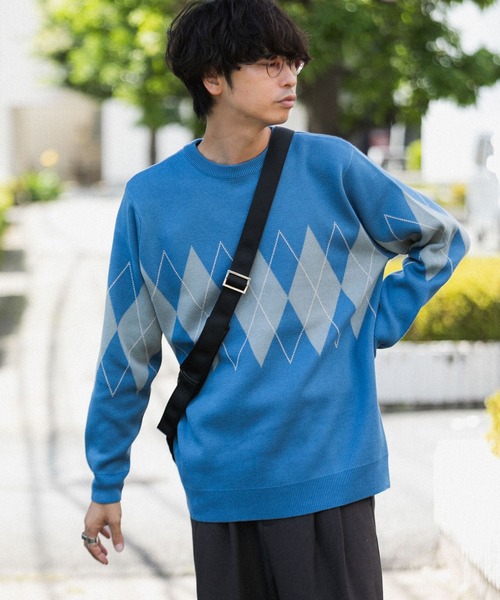 HUMAN MADE ニットセーター 青 HUMAN MADE ニットセーター 青