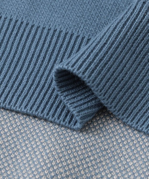 SENSE OF PLACE by URBAN RESEARCH（センスオブプレイスバイアーバンリサーチ）の「アーガイルクルーネックセーター（ニット/セーター・メンズ・ライトベージュ/ブラック/ブルー・LARGE/MEDIUM）」の6枚目の写真