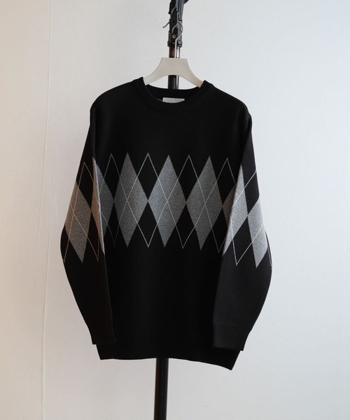 セール】アーガイルクルーネックセーター（ニット/セーター）｜SENSE
