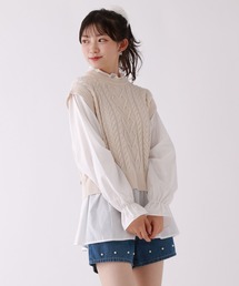 repipi armario（レピピ アルマリオ）の「ケーブルベストカサネブラウス（シャツ/ブラウス・キッズ）」