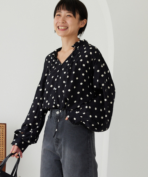 JOURNAL STANDARD relume ピンタックブラウス コットンジャガードピンタックブラウス（シャツ／ブラウス