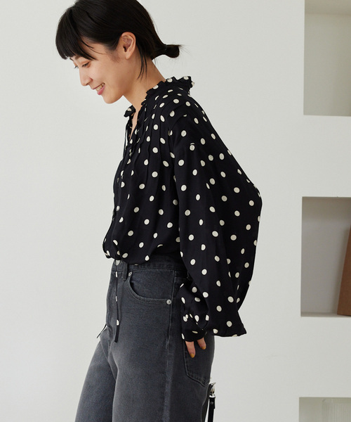 JOURNAL STANDARD - ジャーナルスタンダード　ドットブラウス JOURNAL STANDARD（ジャーナルスタンダード）の「ドットフリル