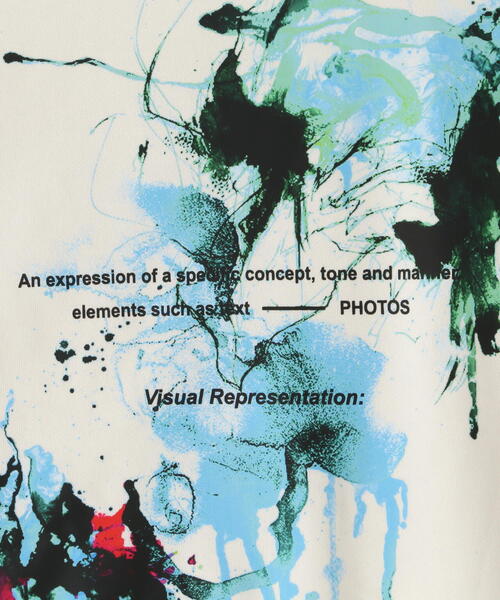 A4A（エーフォーエー）の「【WEB&DEPOT限定】/A4A/エーフォーエー/SPLASH SWEAT CREWNECK（スウェット・メンズ・ホワイト/ブラック・L/M）」の19枚目の写真