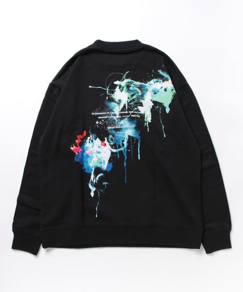A4A（エーフォーエー）の「【WEB&DEPOT限定】/A4A/エーフォーエー/SPLASH SWEAT CREWNECK（スウェット・メンズ・ホワイト/ブラック・L/M）」の4枚目の写真