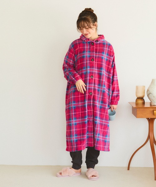 LAFUKU/ラフク】なめらかタッチもこふわラムフリース着る毛布《2way