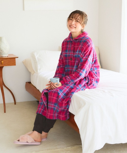 セール】【LAFUKU/ラフク】なめらかタッチもこふわラムフリース着る