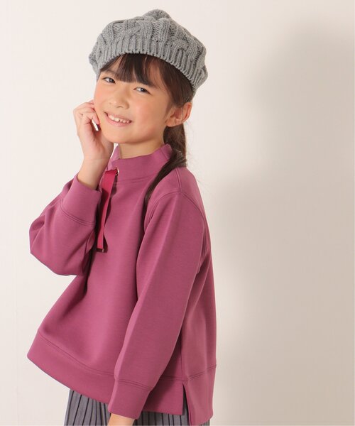 ikka（イッカ）の「ケーブルニットベレー帽（ハンチング/ベレー帽・キッズ・グレー/ベージュ・FREE）」の16枚目の写真