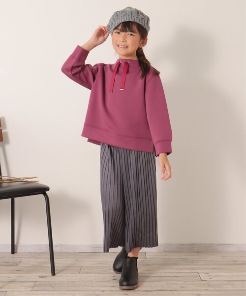 ikka（イッカ）の「ケーブルニットベレー帽（ハンチング/ベレー帽・キッズ・グレー/ベージュ・FREE）」の17枚目の写真