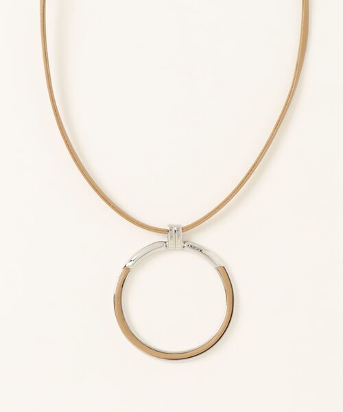 Bab（バブ）の「リングモチーフネックレス（ネックレス・レディース・ベージュ/ブラック・ONESIZE）」の12枚目の写真