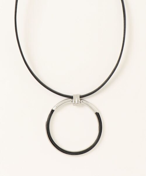 Bab（バブ）の「リングモチーフネックレス（ネックレス・レディース・ベージュ/ブラック・ONESIZE）」の13枚目の写真