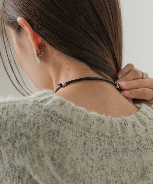 Bab（バブ）の「リングモチーフネックレス（ネックレス・レディース・ベージュ/ブラック・ONESIZE）」の9枚目の写真