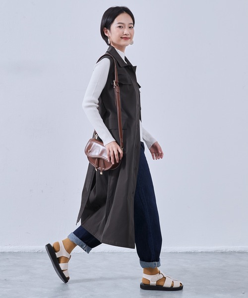 WORKWARE × Freada ミリタリー2WAYロングベスト 2WAYメッシュ