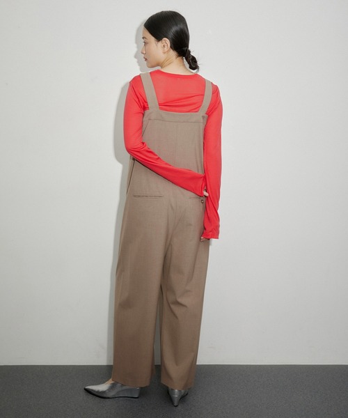 PROVOKE （プロヴォーク）の「【PROVOKE】Highwaist Overalls（サロペット/オーバーオール・レディース・ネイビー/ベージュ・FREE）」の16枚目の写真