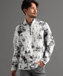 【NICOLE SPORTS】ムラ柄ハイネックハーフZIPプルオーバー