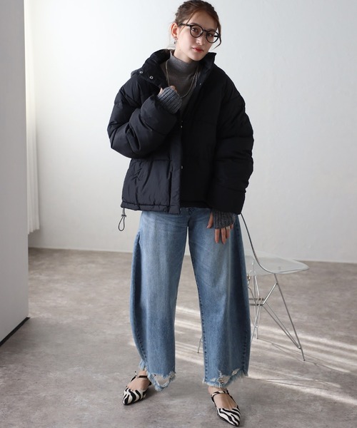 フード付き 中綿ジャケット（ダウンジャケット/コート）｜TRIANGLE