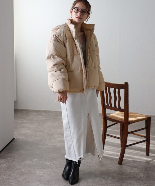 セール】フード付き 中綿ジャケット（ダウンジャケット/コート