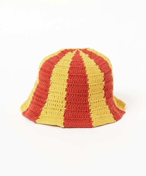 B:MING by BEAMS(ビーミングバイビームス)の「B:MING by BEAMS / ストライプ クロシェ ハット(ハット・キッズ・グリーン/レッド・ONE SIZE)」の9枚目の写真
