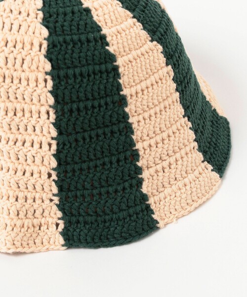 B:MING by BEAMS(ビーミングバイビームス)の「B:MING by BEAMS / ストライプ クロシェ ハット(ハット・キッズ・グリーン/レッド・ONE SIZE)」の14枚目の写真