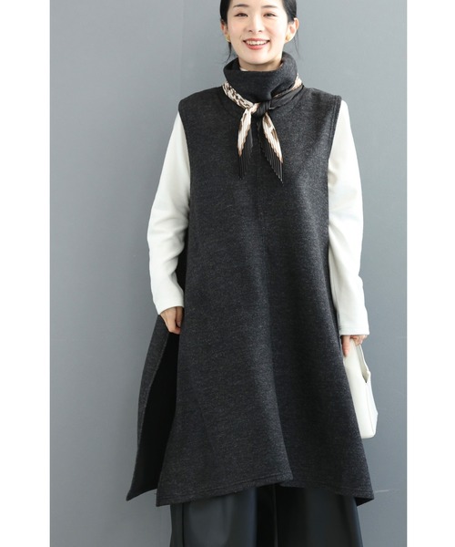 カットソーとスリットチュニックのゆったり楽ちん2点セット（Tシャツ/カットソー）｜CAWAII（カワイイ）