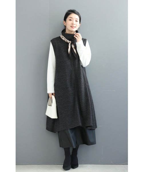 カットソーとスリットチュニックのゆったり楽ちん2点セット（Tシャツ/カットソー）｜CAWAII（カワイイ）