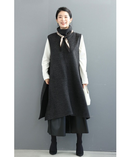 カットソーとスリットチュニックのゆったり楽ちん2点セット（Tシャツ/カットソー）｜CAWAII（カワイイ）