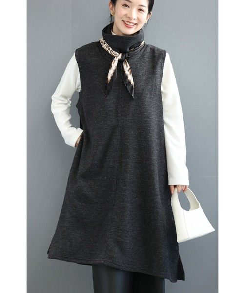 カットソーとスリットチュニックのゆったり楽ちん2点セット（Tシャツ/カットソー）｜CAWAII（カワイイ）